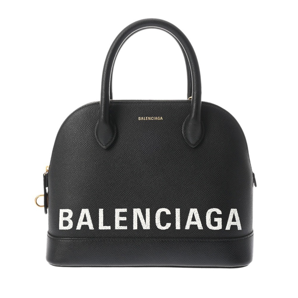 BALENCIAGA Ville Top Handle Black Calfskin Bag
